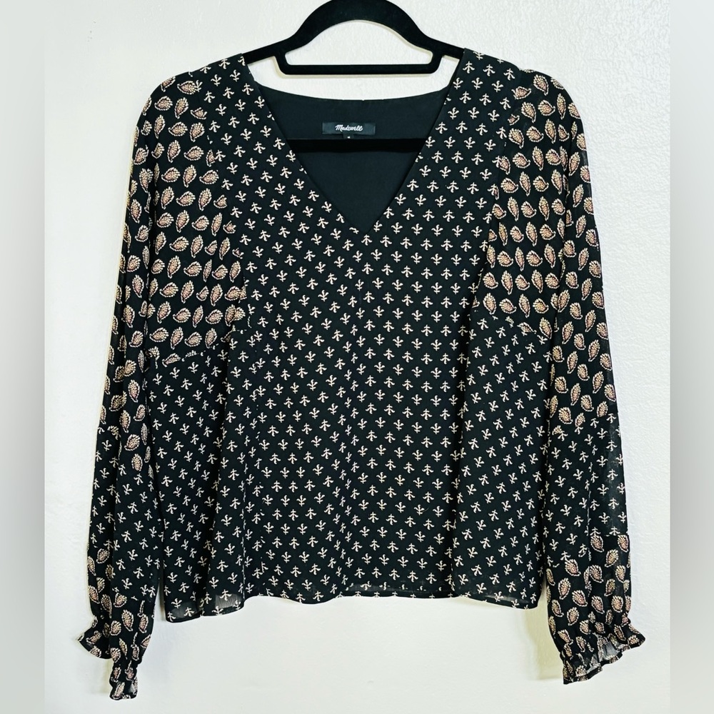 Madewell Brushstroke Top sz M